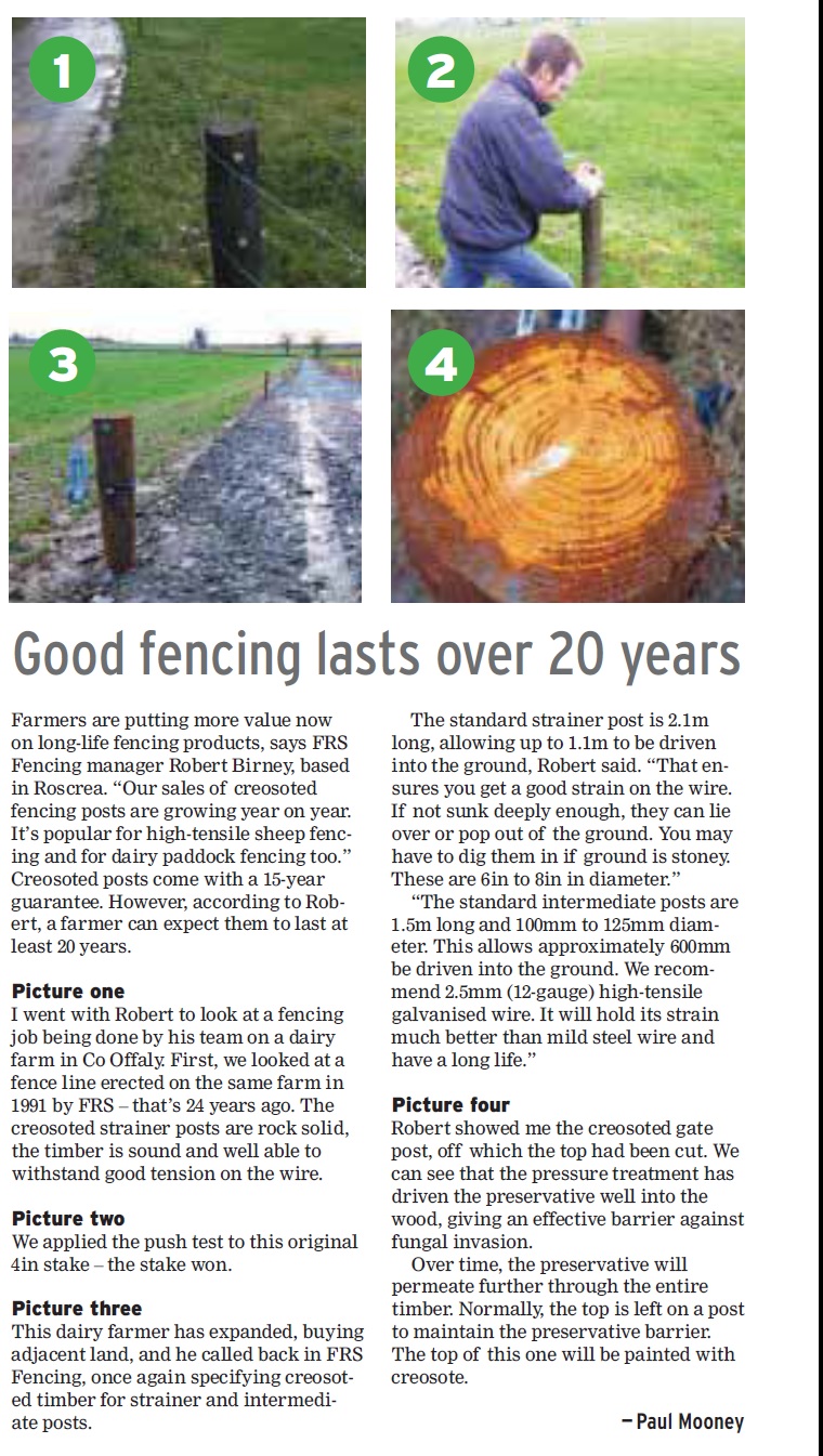 Good Fencing Lasts over 20 years