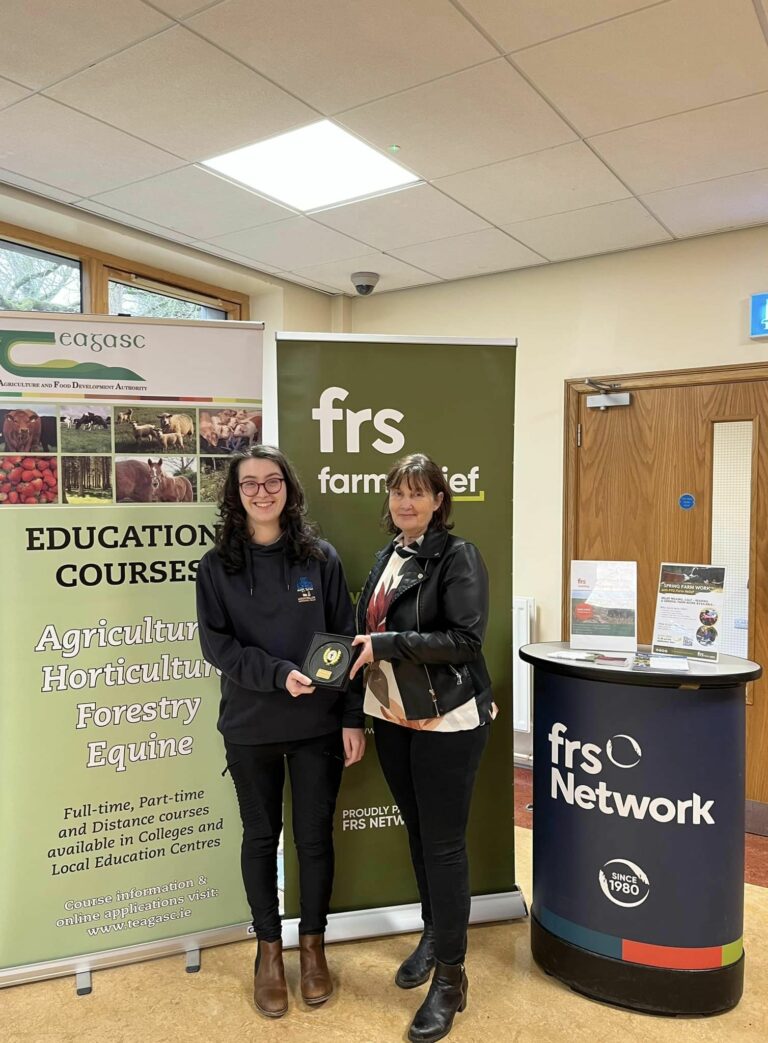 Read more about the article FRS Memorial Scholarship Awarded to Mountbellew Agricultural Student